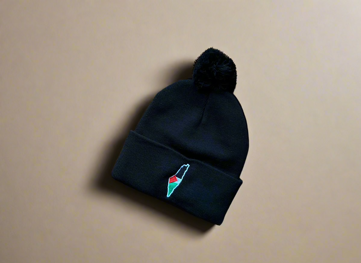 Palestine Map Flag Beanies
