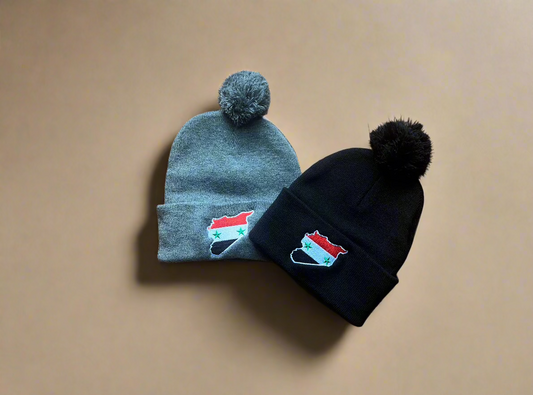Syria Map Flag Beanies