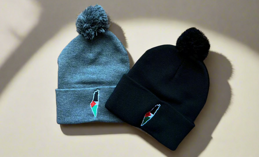 Palestine Map Flag Beanies