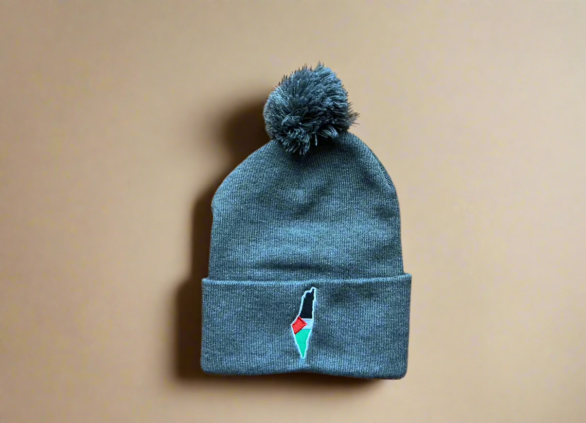 Palestine Map Flag Beanies