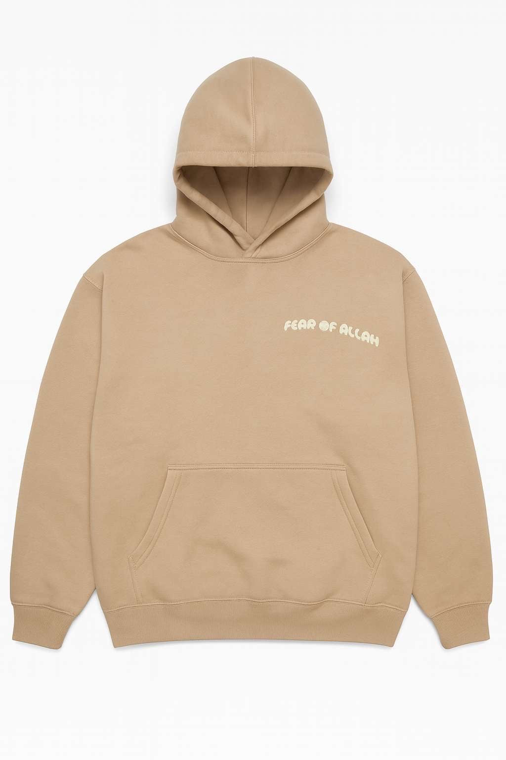 Beige “Fear of Allah” Hoodie