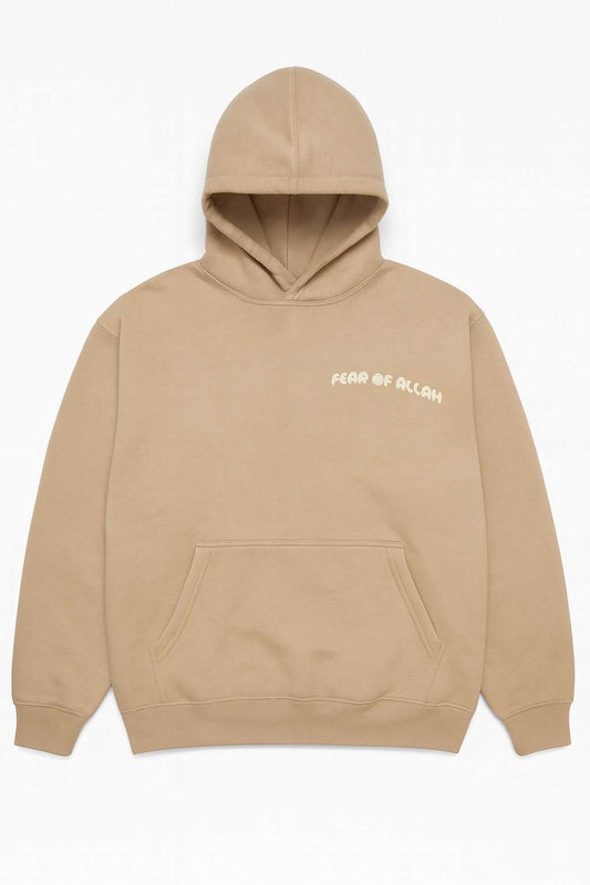 Beige “Fear of Allah” Hoodie